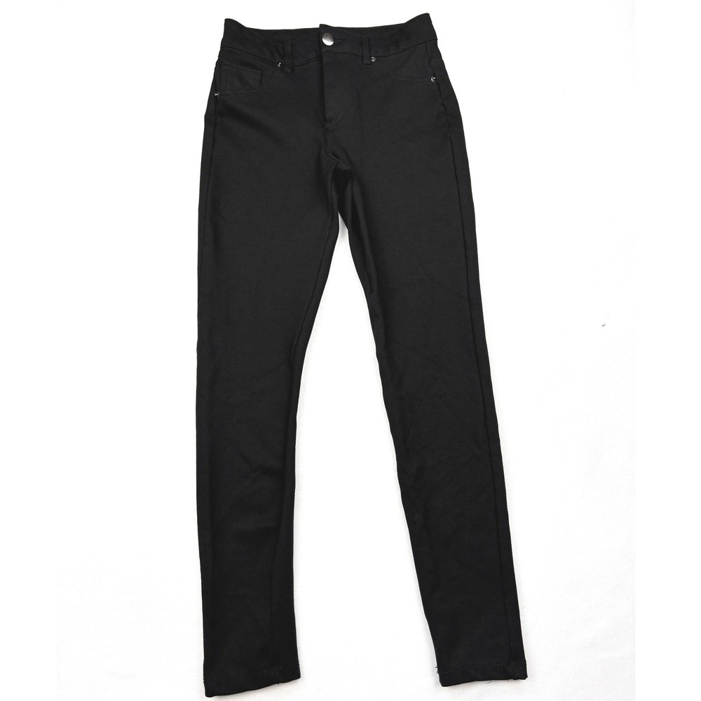 Hunter & Brown Black Ponte Knit Skinny Pants Womens Medium Stretch Trousers M